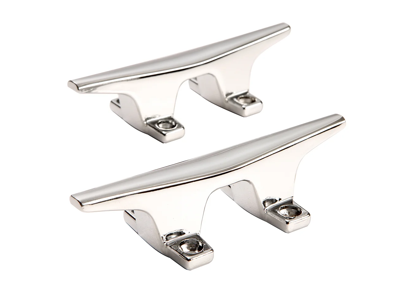 Attwood ZAMAK Chrome Plated Zinc Cleats - Pair - 4-1/2"