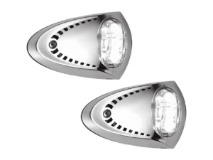 Attwood LED Docking Lights - Stainless Steel - White LED - Pair
