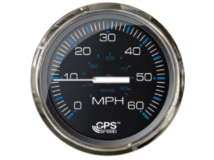 Faria Chesepeake Black 4" Studded Speedometer - 60MPH (GPS)