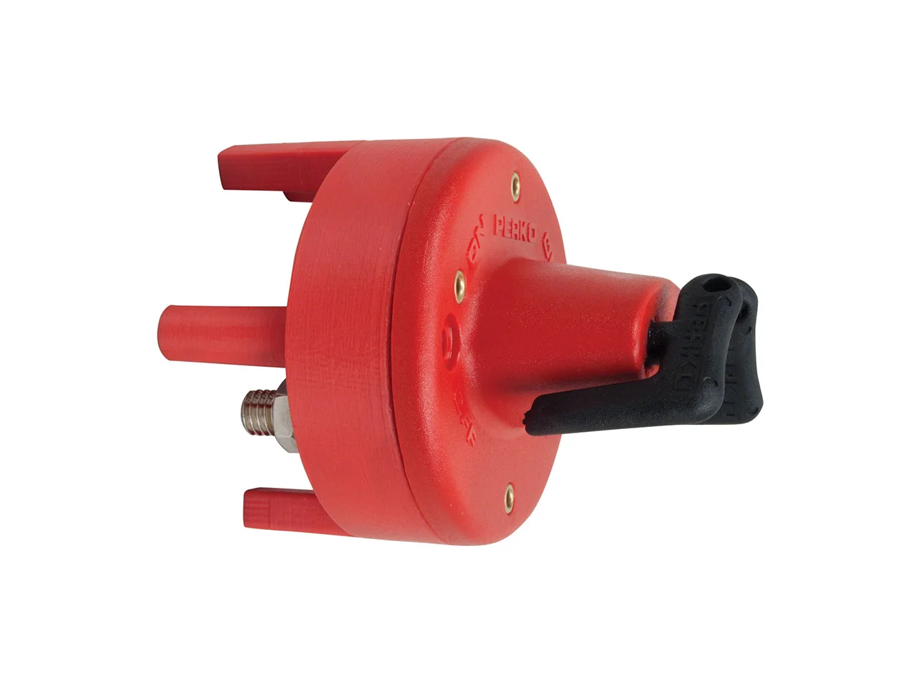 Perko Dual Battery Switch w/Mounting Ring & Legs - Bulkhead Mount