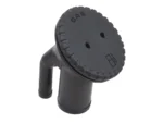 Perko 0542 Vented Fill f/1-1/2" Hose - Angled Neck - Gas - Black