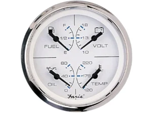 Faria Chesapeake White SS 4" Multifunction Gauge