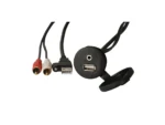 Fusion MS-CBUUSB3.5 Panel Mount USB & 3.5mm Headphone Jack