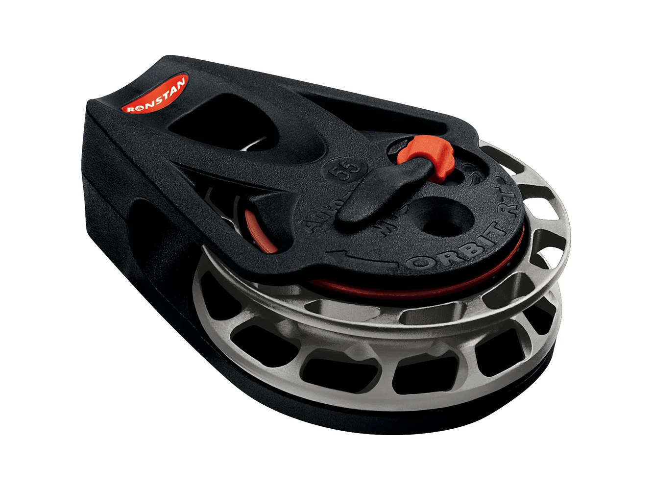 Ronstan Series 55 Ratchet Mount Orbit Block - Cheek - Clockwise Rotation