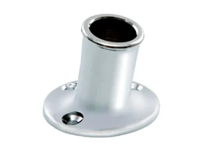 Whitecap Top-Mounted Flag Pole Socket CP/Brass - 3/4" ID