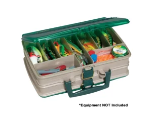 Plano Double-Sided 20-Compartment Satchel - Sandstone/Green