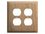 Whitecap Teak 2-Duplex/Receptacle Cover Plate