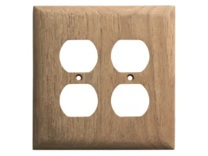 Whitecap Teak 2-Duplex/Receptacle Cover Plate