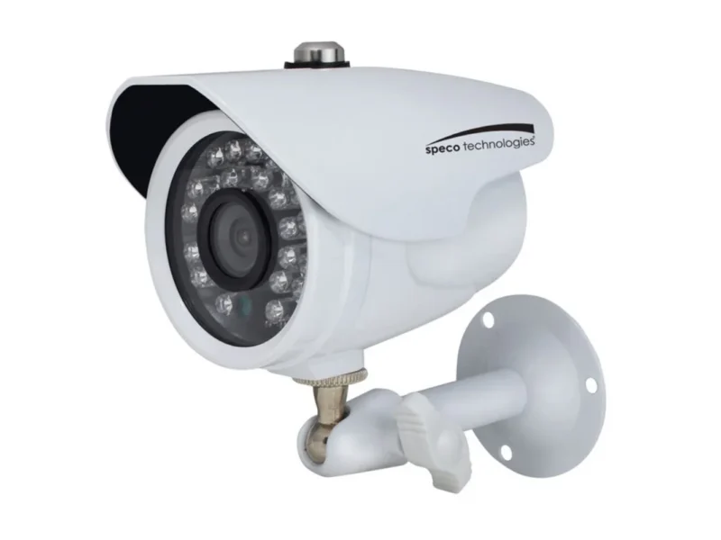 Speco HD-TVI 2MP Color Waterproof Marine Bullet Camera w/IR, 10' Cable, 3.6mm Lens, White Housing