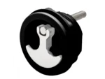 Whitecap Compression Handle CP Zamac/Black Nylon No Lock Fresh Water Use Only