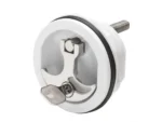 Whitecap Compression Handle CP Zamac/White Nylon Locking Fresh Water Use Only