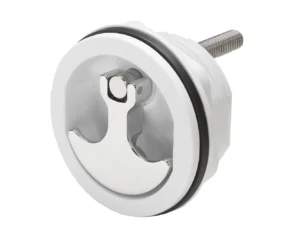 Whitecap Compression Handle CP Zamac/White Nylon No Lock Fresh Water Use Only