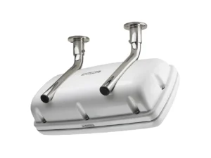 NavPod SystemPod Pre-Cut Simrad GO9/B&G Vulcan9 & 1 Instrument (Simrad IS42/B&G Triton²/AP44 Square Hole) f/9.5" Wide Guard