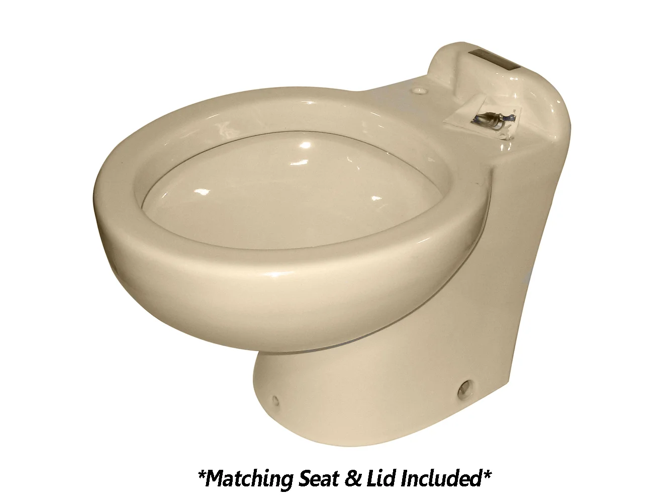 Raritan Marine Elegance - Household Style - Almond - Tall Angle Back - Freshwater Solenoid - Smart Toilet Control - 12V