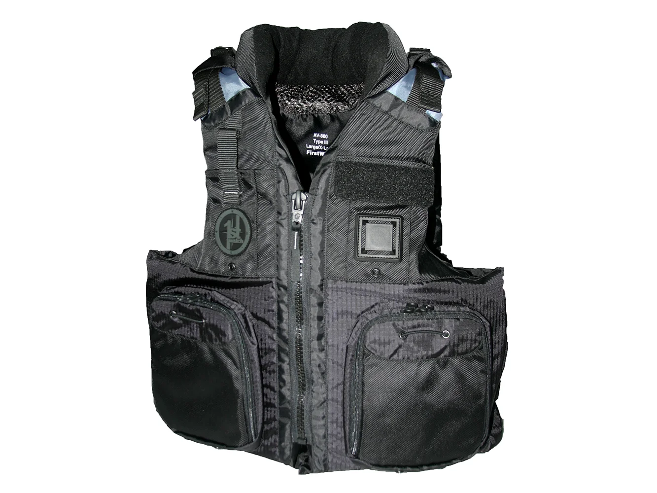 First Watch AV-800 Four Pocket Flotation Vest - Black - Large to XL