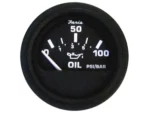 Faria Euro Black 2" Oil Pressure Gauge (100 PSI)