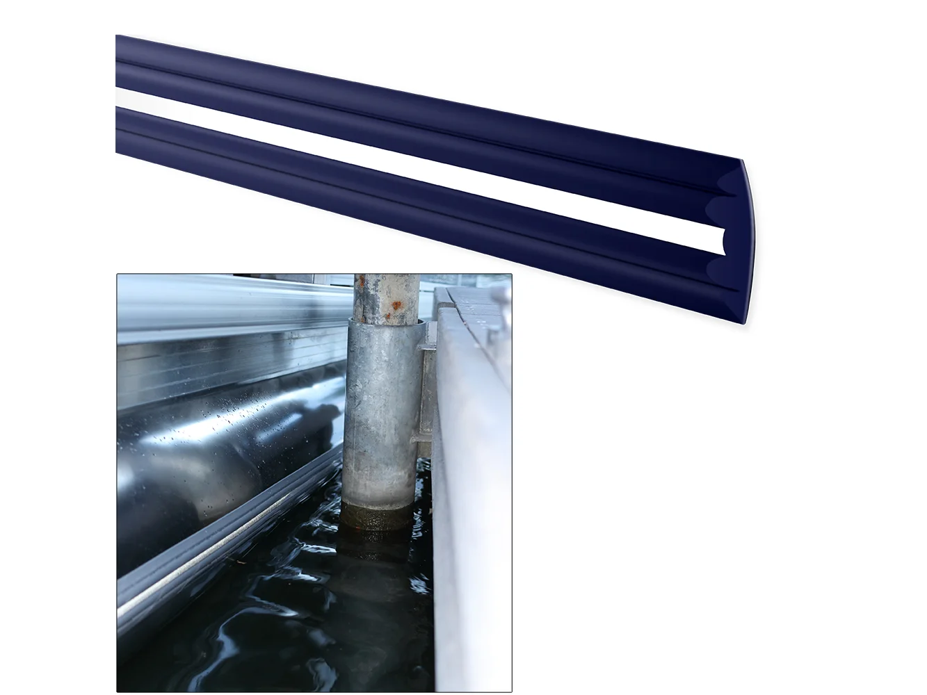 Megaware PontoonGuard® - 32' Kit - (2) 16' Guards f/Pontoon Up To 21' - Blue