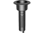 Mate Series Plastic 0° Rod & Cup Holder - Drain - Round Top - Black