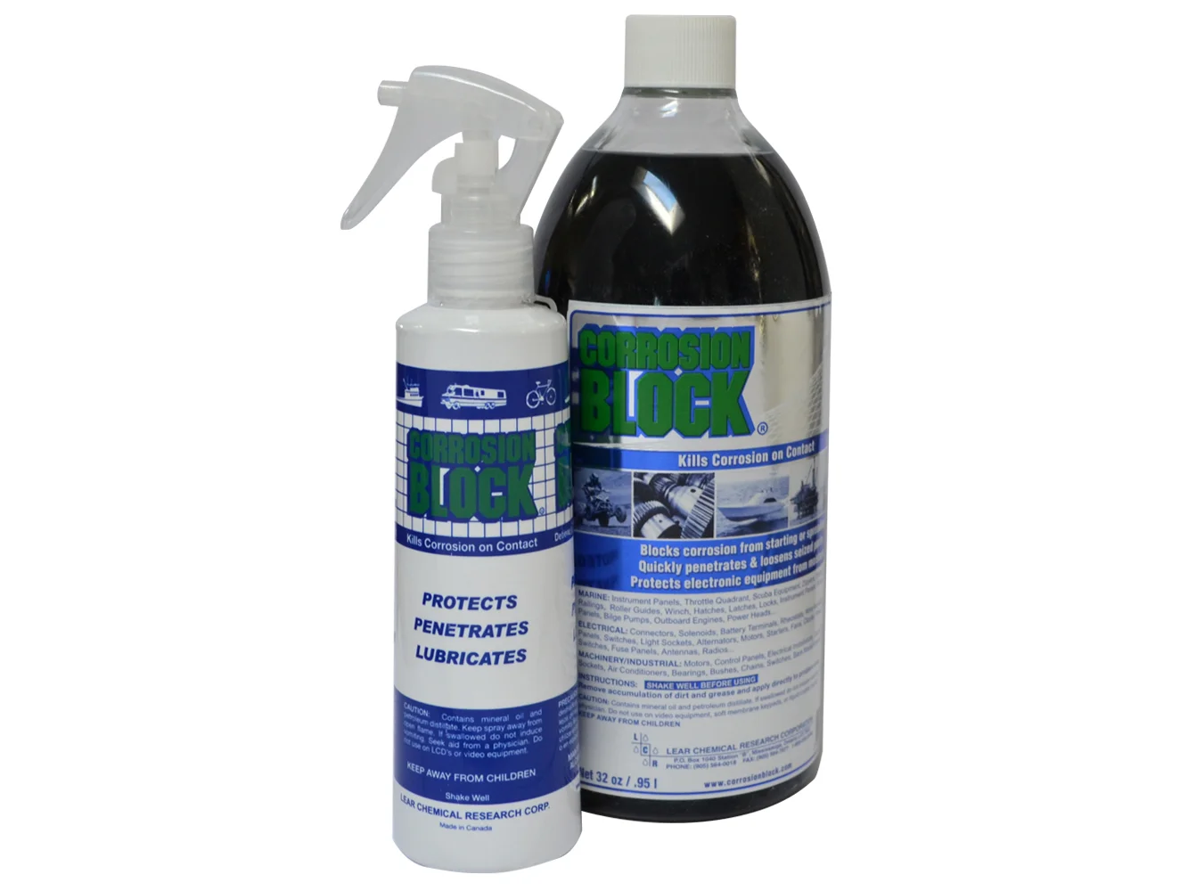 Corrosion Block 32oz Bottle w/Pump - Non-Hazmat, Non-Flammable & Non-Toxic