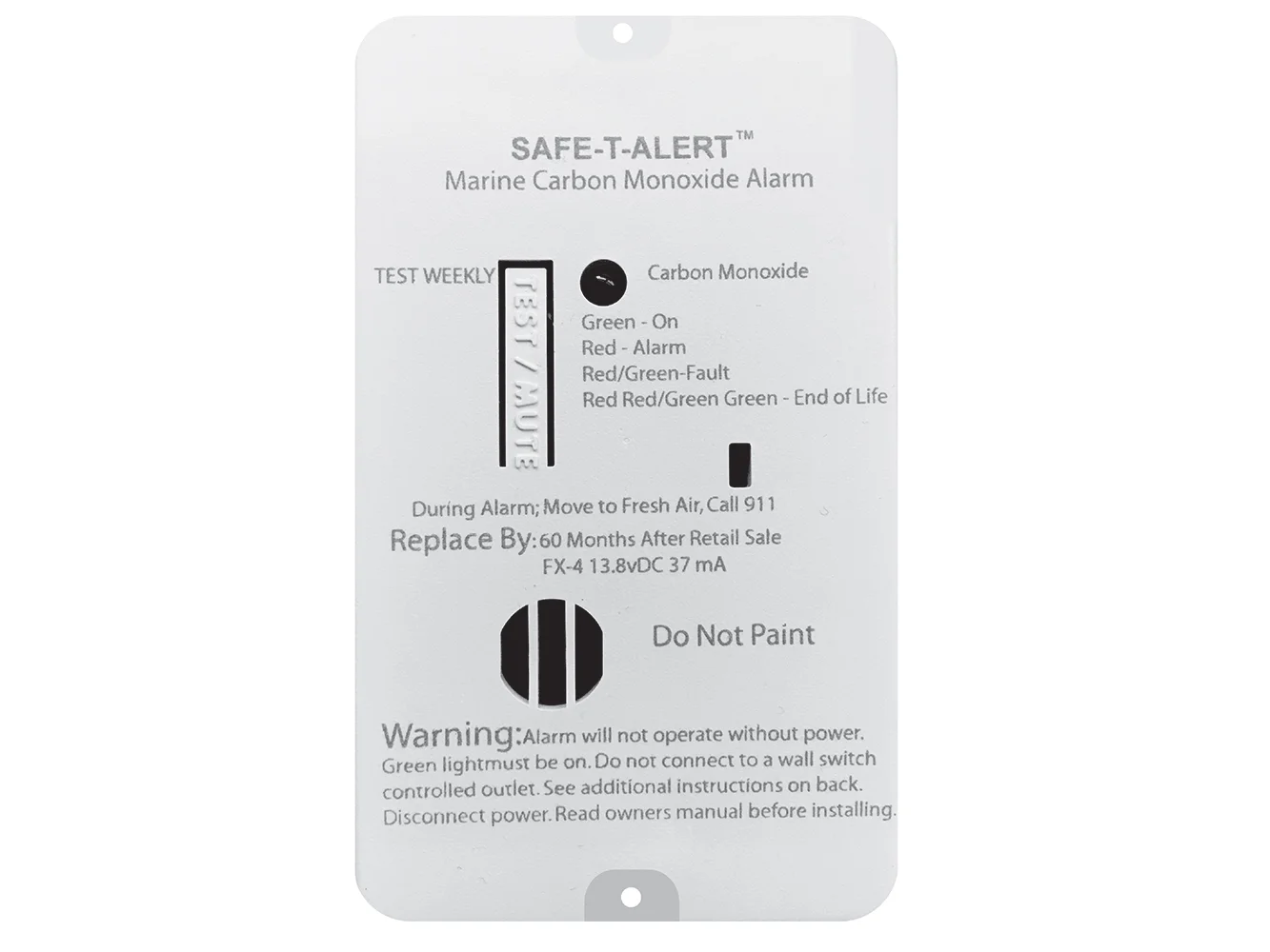 Safe-T-Alert FX-4 Carbon Monoxide Alarm