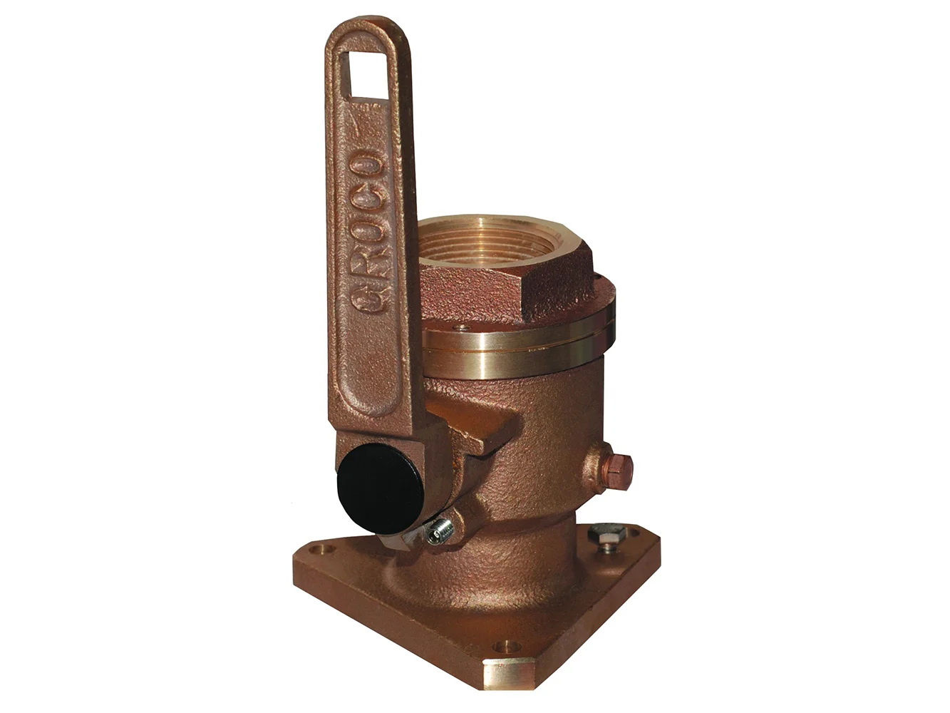 GROCO 2" Bronze Flanged Full Flow Seacock