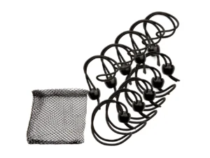 Whitecap Jaw Bungee - 12" Elastic Cord w/1" Jaw Ball - 10-Pack