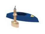 Airmar B45-DT-HB 600W Thru-Hull Transducer w/Fairing Block & Humminbird #9 Connector