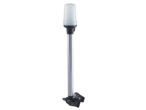 Perko Fold Down All-Round Pole Light - Horizontal Mount - White