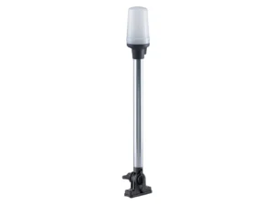 Perko Fold Down All-Round Pole Light - Vertical Mount - White