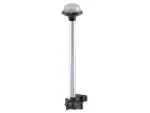 Perko Fold Down All-Round Frosted Globe Pole Light - Horizontal Mount - White