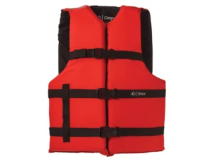 Onyx Nylon General Purpose Life Jacket - Adult Universal - Red