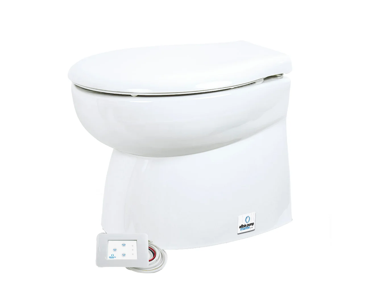 Albin Group Marine Toilet Silent Premium Low - 12V