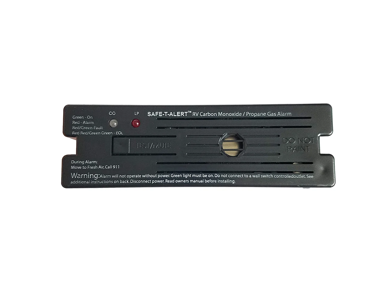 Safe-T-Alert Combo Carbon Monoxide Propane Alarm Surface Mount - Black