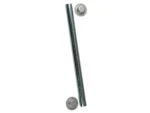 C.E. Smith Package Roller Shaft 1/2" x 6-1/4" w/Cap Nuts - Zinc