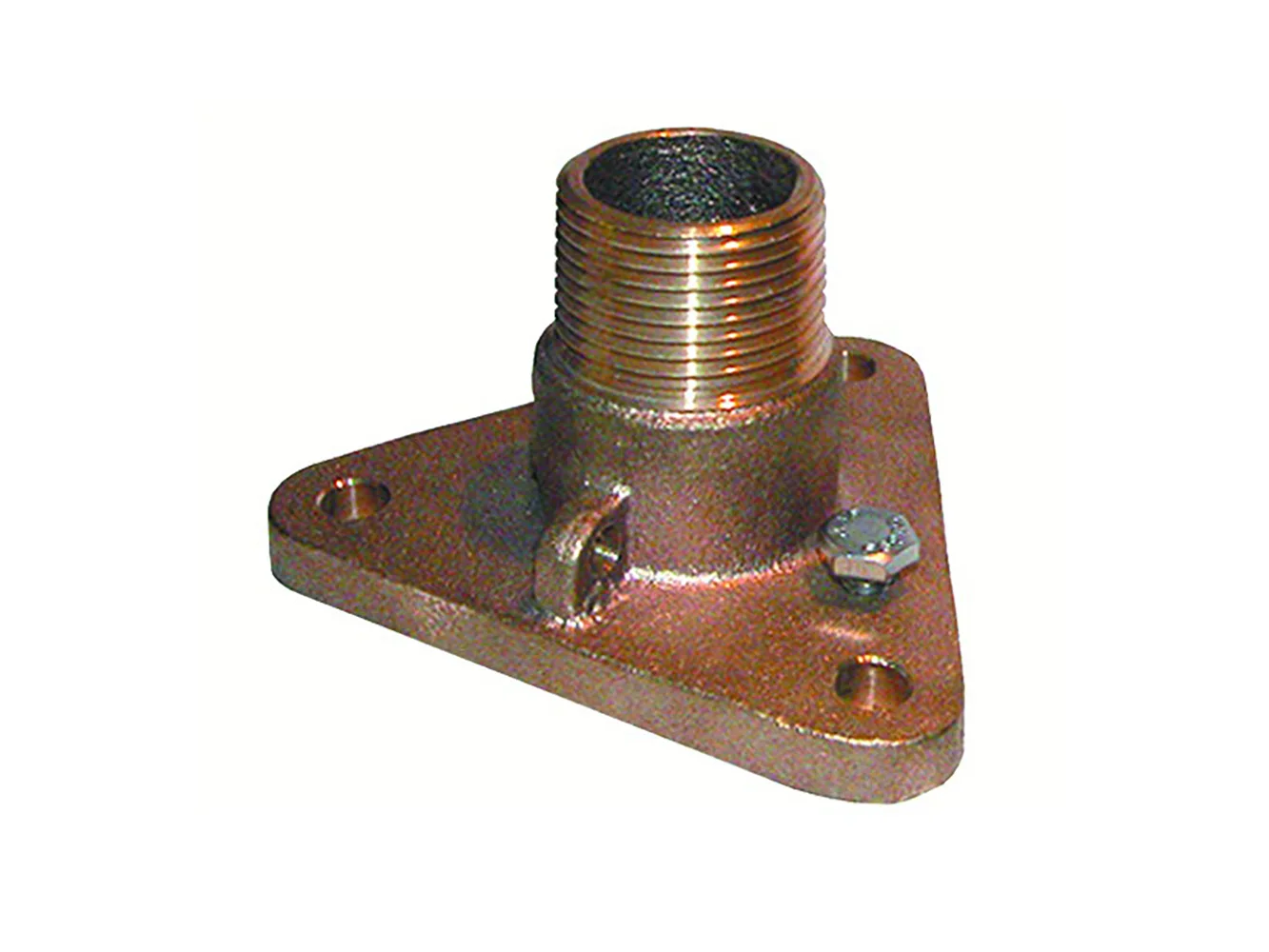 GROCO 1-1/4" Bronze NPS to NPT Flange Adapter