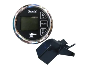 Faria Chesapeake Black 2" Dual Depth & Temp Sounder w/Transom Mount Transducer