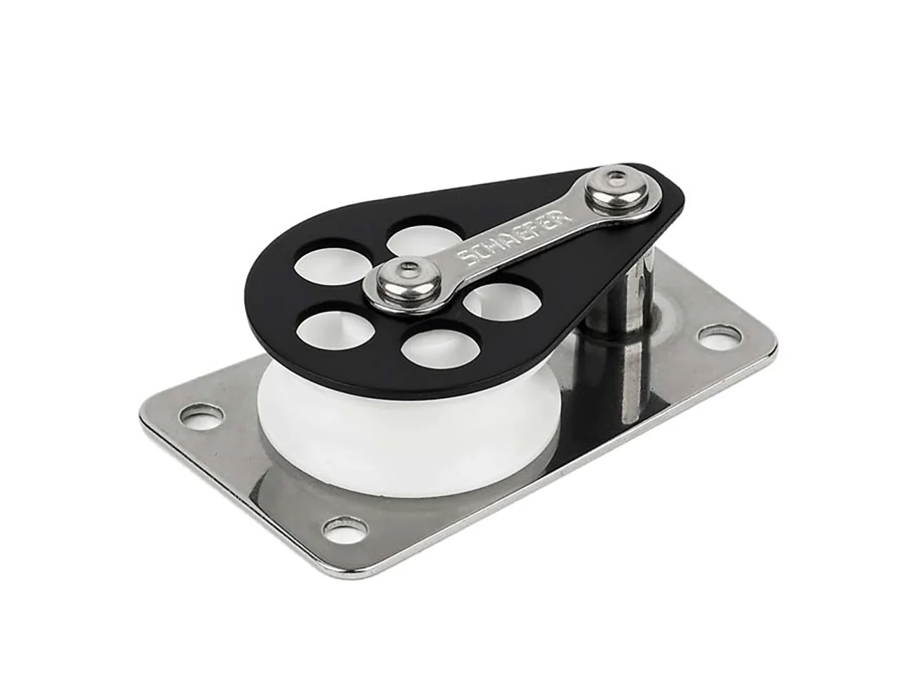 Schaefer Series 3 Flat Base/Alum Cheek/Delrin Sheave