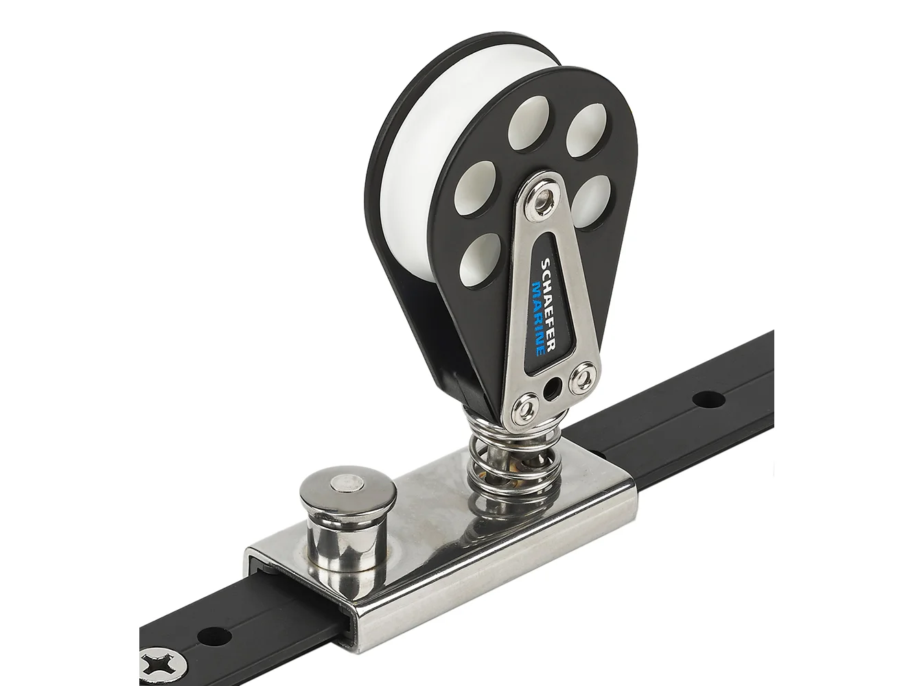 Schaefer Spring Loaded/Lined Slide/Aluminum f/1" T-Track