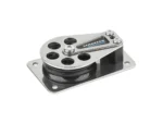 Schaefer Series 5 Flat Base Cheek Block - Stainless Steel Cheeks