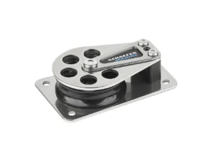 Schaefer Series 5 Flat Base Cheek Block - Stainless Steel Cheeks