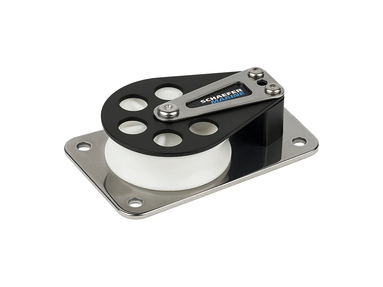 Schaefer Series 7 Flat Base/Aluminum Cheek/Delrin Sheave