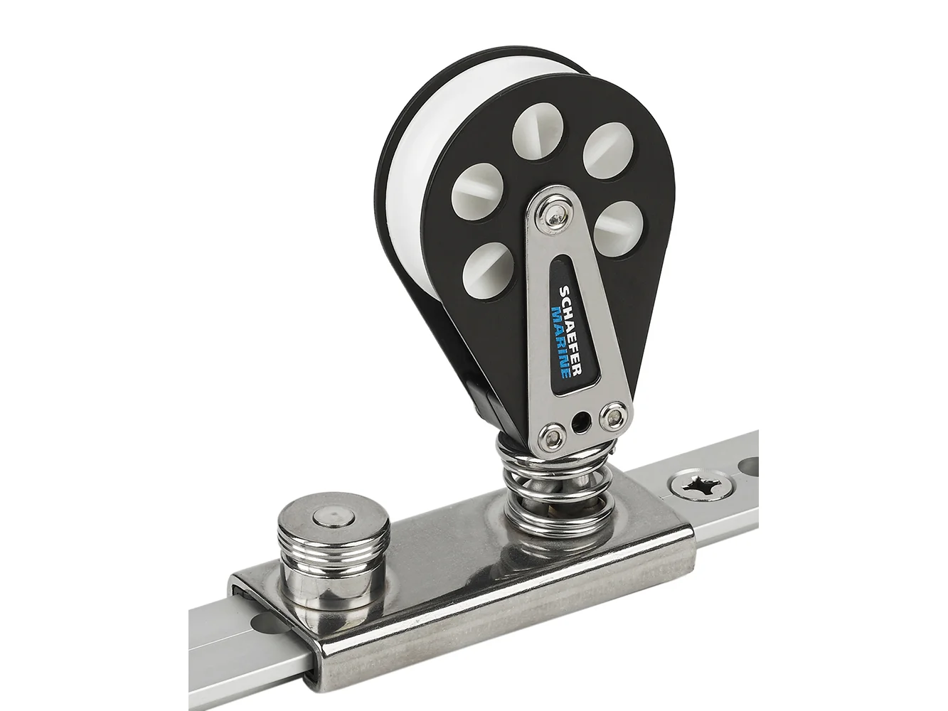 Schaefer Spring Loaded/Lined Slide/Aluminum f/1-1/4" T-Track