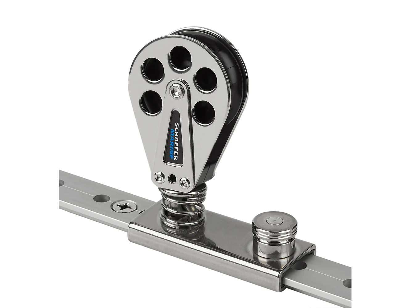 Schaefer Spring Loaded/Lined Slide/Stainless Steel f/1-1/4" T-Track