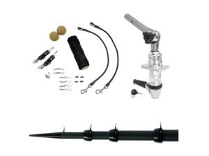 Tigress XD Top Mount System - 15' - Black Outriggers Elite Rigging Kit
