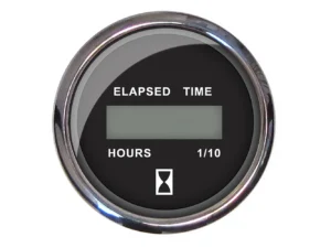 Faria Chesapeake Black 2" Hourmeter (Digital)