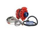 Balmar Alternator 3.15" Dual Foot Saddle J10 Serpentine Pulley Regulator & Temp Sensor - 170A Kit - 12V