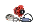 Balmar Alternator 1-2" Single Foot K6 Serpentine Pulley Regulator & Temp Sensor - 170A Kit - 12V