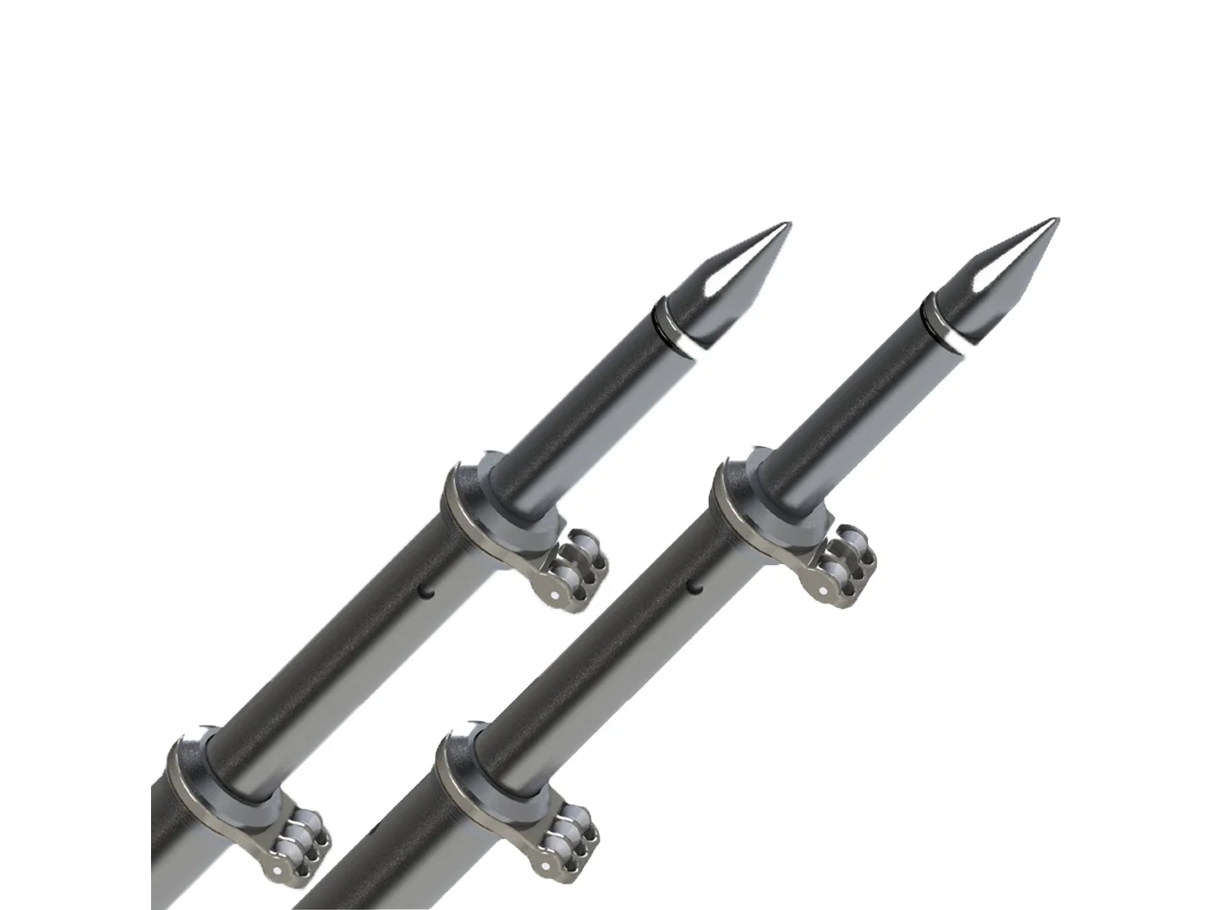 TACO 18' Deluxe Outrigger Poles w/Rollers - Silver/Black