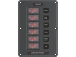Blue Sea 4322 Circuit Breaker Switch Panel 6 Position - Gray