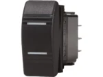 Blue Sea Contura Switch DPDT Black - ON-ON